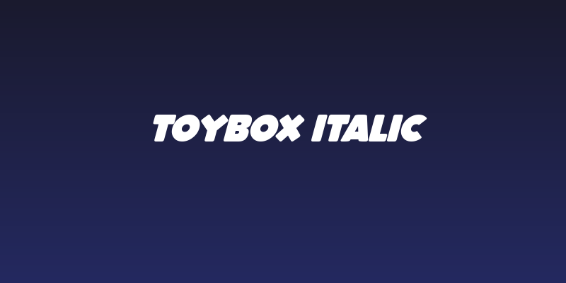 ToyBox Italic Social Header