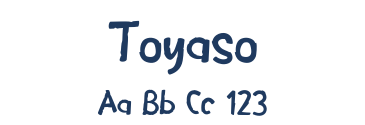Toyaso Font Preview