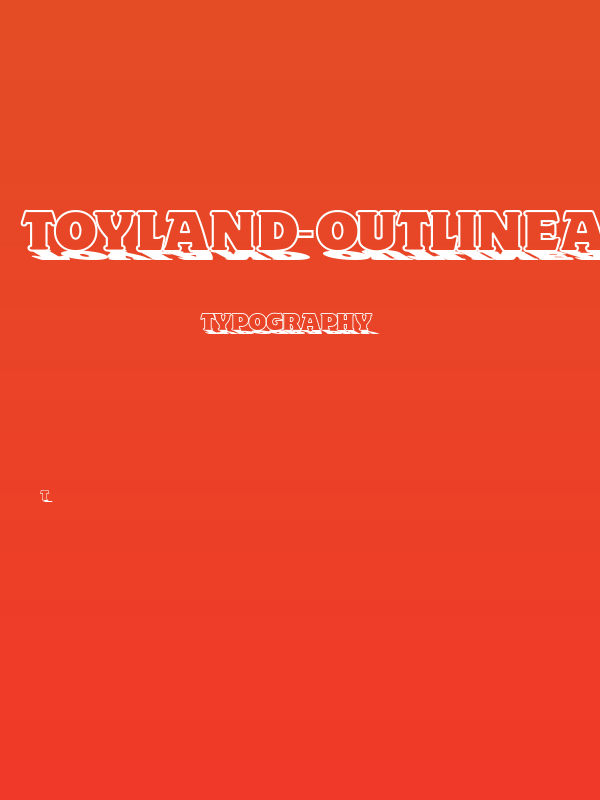 Toyland-OutlineA Poster