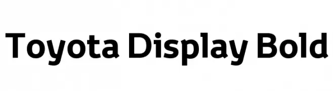 Toyota Display Bold 