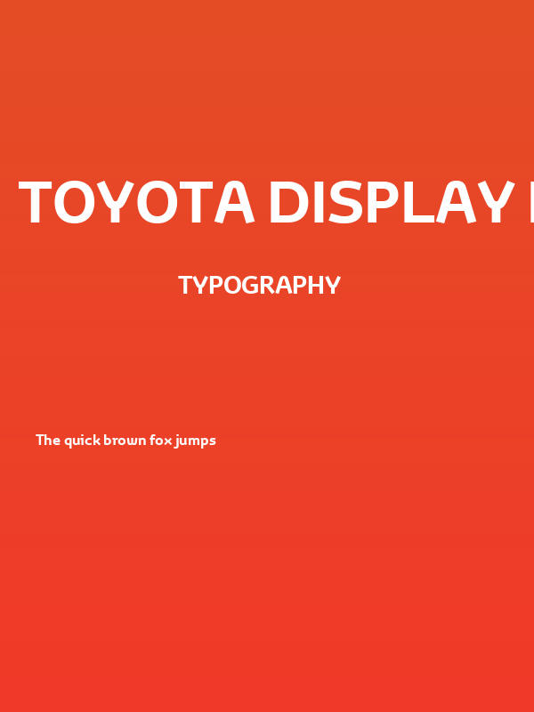 Toyota Display Bold Poster