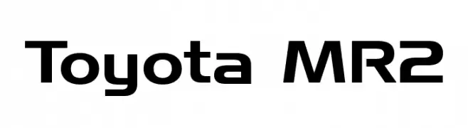 Toyota MR2  Free Fonts Download