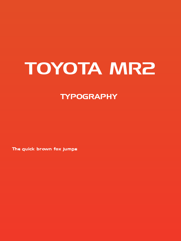 Toyota MR2 Poster