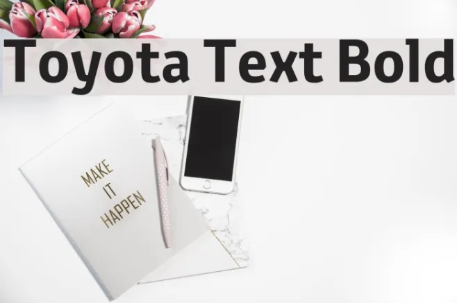 Toyota Text Bold Example 3