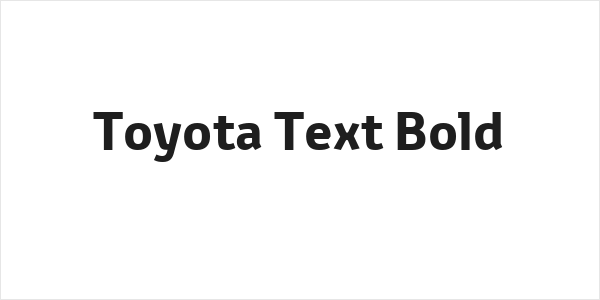 Toyota Text Bold Logo