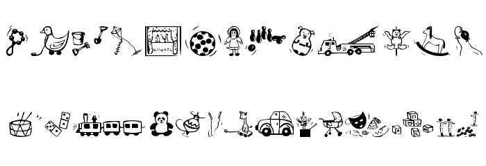 Toys-4U Font LOWERCASE