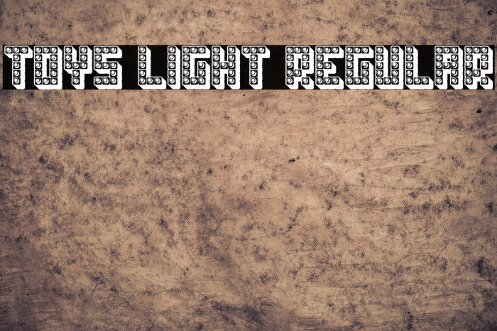 Toys Light Regular Font examples