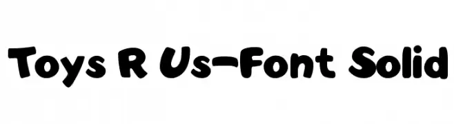 Toys R Us-Font Solid  नि: शुल्क फ़ॉन्ट्स डाउनलोड