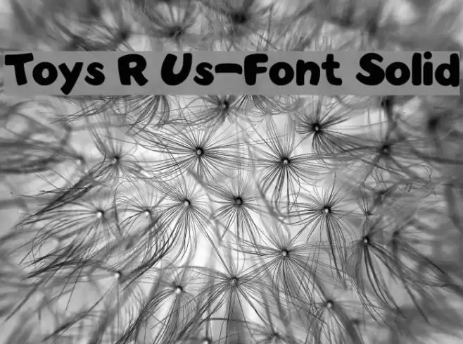 Toys R Us-Font Solid Font examples