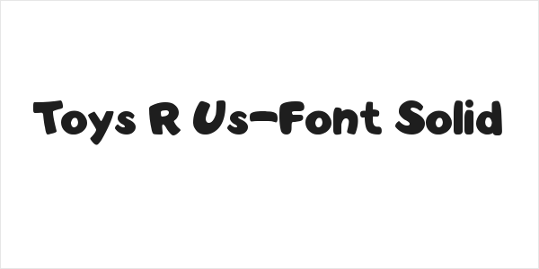 Toys R Us-Font Solid Logo