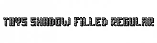 Toys Shadow Filled Regular  baixar fontes gratis