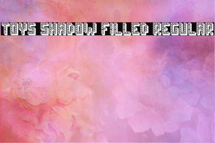 Toys Shadow Filled Regular Font examples