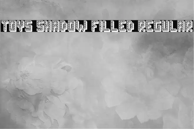 Toys Shadow Filled Regular Font examples