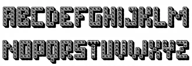 Toys Shadow Filled Regular Font Litere mici
