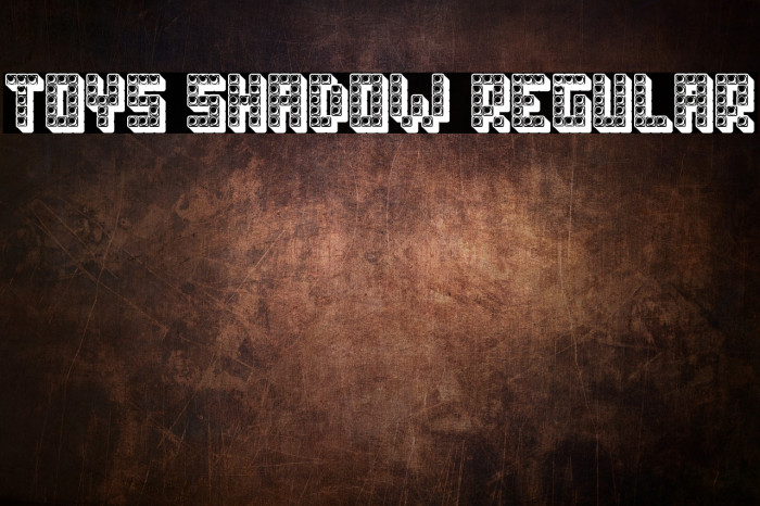 Toys Shadow Regular Font examples