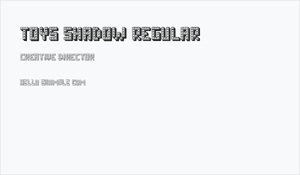 Toys Shadow Regular Business Card