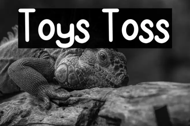 Toys Toss Font examples