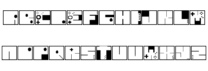 to 64 Schriftart Kleinbuchstaben