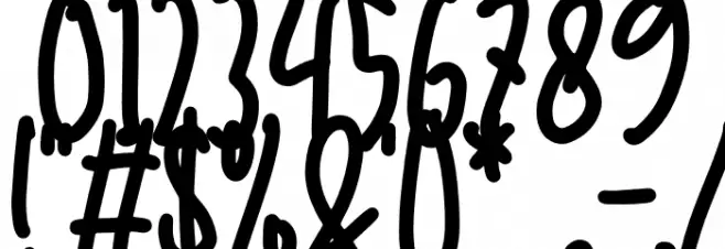 toddler フォント その他の文字