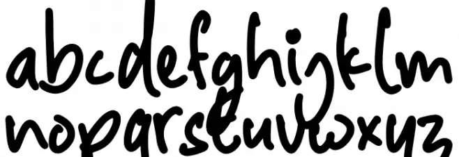 toddler Font Litere mici