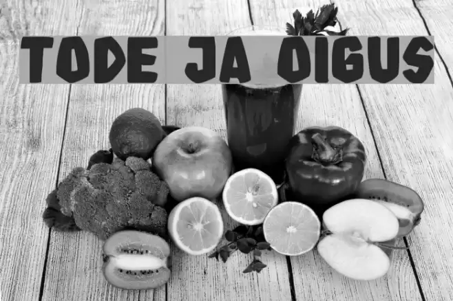 tode ja oigus Font examples