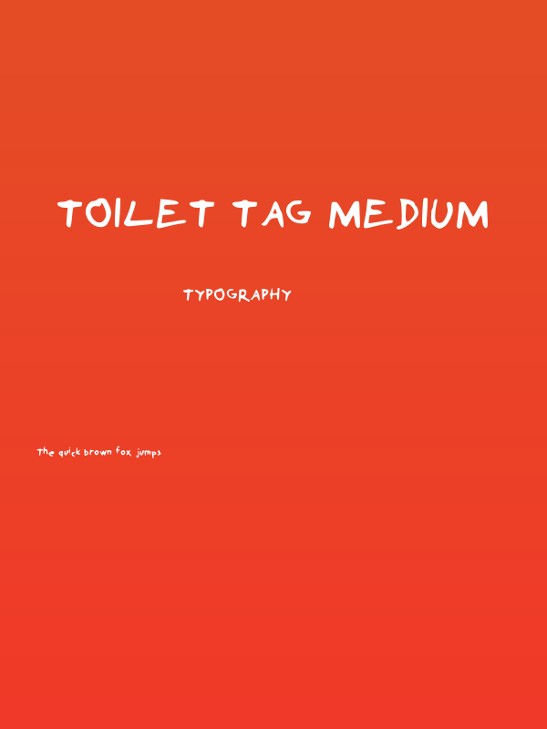 toilet tag Medium Poster
