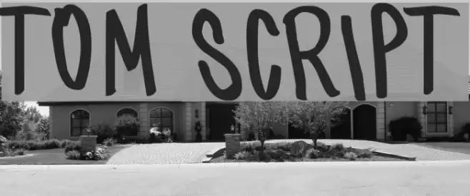 tom script Font examples
