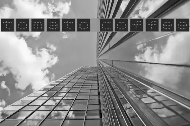 tomato coffee Font examples