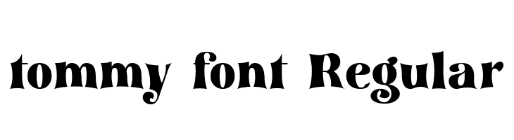 tommy font Regular  Free Fonts Download