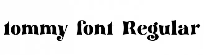 tommy font Regular  Frei Schriftart Herunterladen