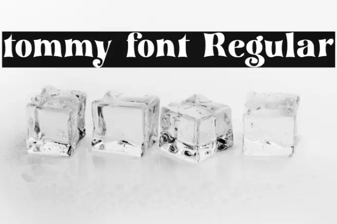 tommy font Regular Font examples