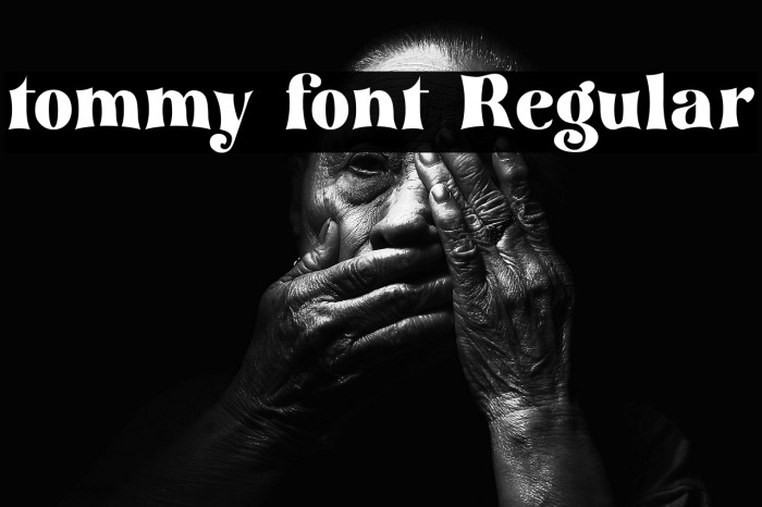 tommy font Regular Example 3