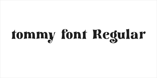 tommy font Regular Logo