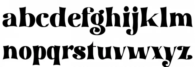 tommy font Regular Шрифта строчной