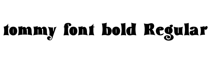tommy font bold Regular  नि: शुल्क फ़ॉन्ट्स डाउनलोड