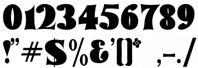 tommy font bold Regular Font OTHER CHARS