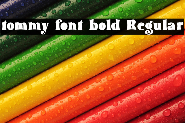 tommy font bold Regular Example 1
