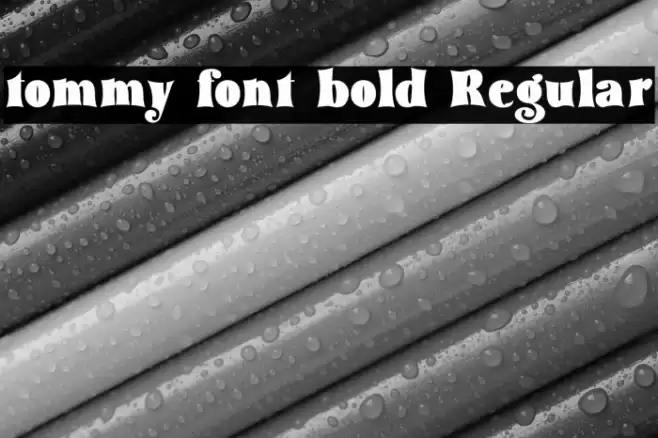 tommy font bold Regular Font examples