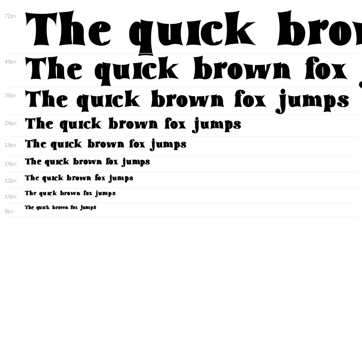 tommy font bold Regular Waterfall