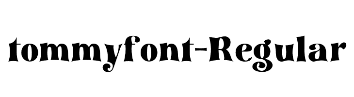 tommyfont-Regular  Fuentes Gratis Descargar