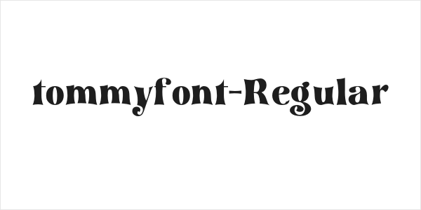 tommyfont-Regular Logo