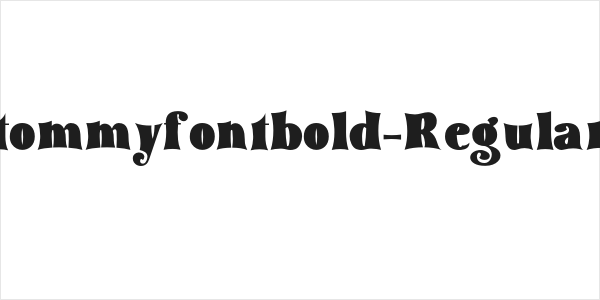 tommyfontbold-Regular Logo