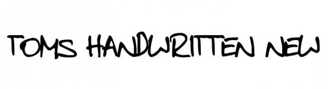 toms handwritten new 