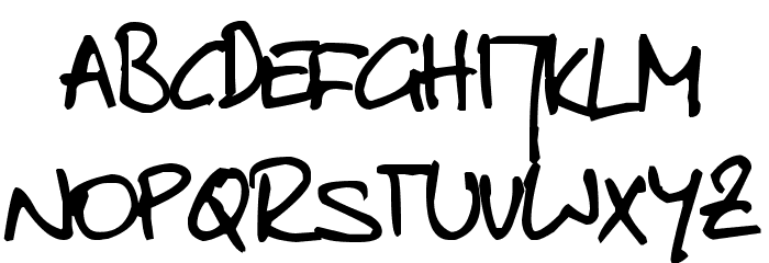toms handwritten new Font LOWERCASE
