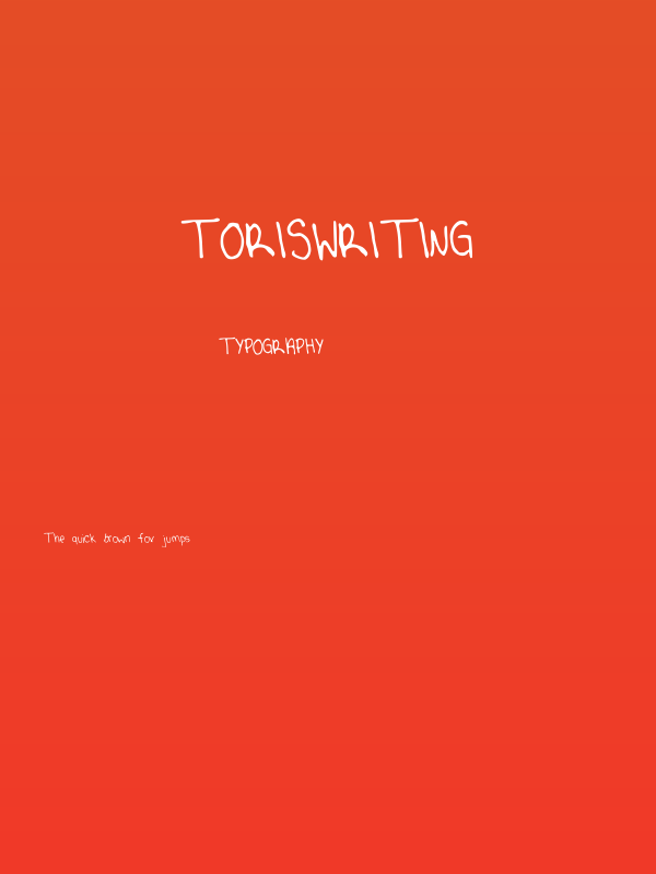 toriswriting Poster