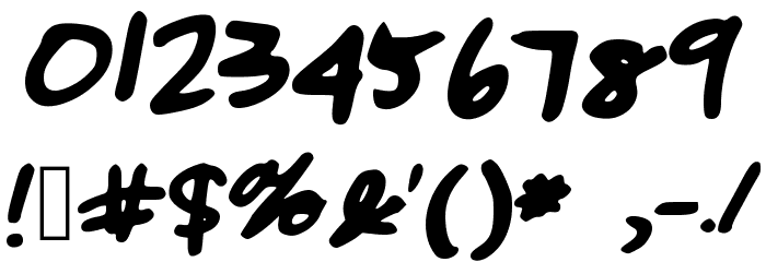 tough_dog Font OTHER CHARS