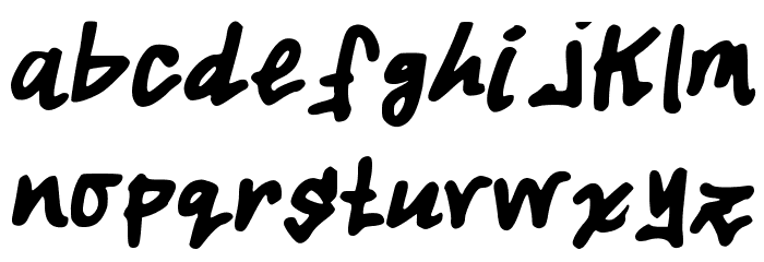 tough_dog Font LOWERCASE