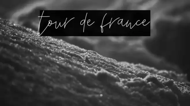 tour de france Font examples