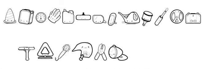 toy kars Schriftart Groß