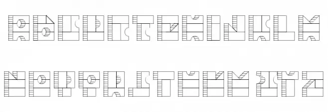 TPF Box of Bricks 1R 字体 小写